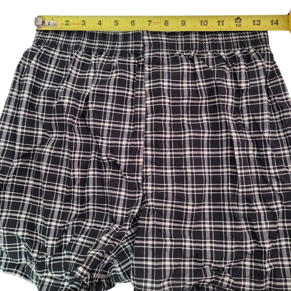 George Men's Woven Paid Boxer Shorts Tag Free Size Medium (32-34) 3-in Pack New - Picture 9 of 12